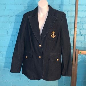 Focus 2000 Denim Sailor’s Jacket Golden Sz 10